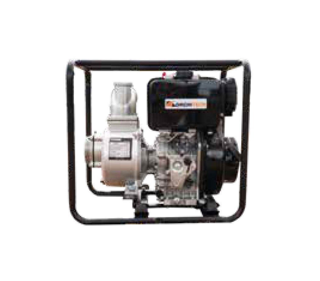 Motobomba caudal 4x4 c/m 10HP a/m cap 90 m³/h