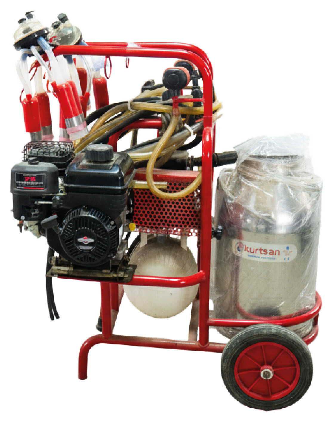 Maquina ordeñadora cap/350lt x min/motor briggsxr550/gas -330cc 1x40lt /110v 60hz