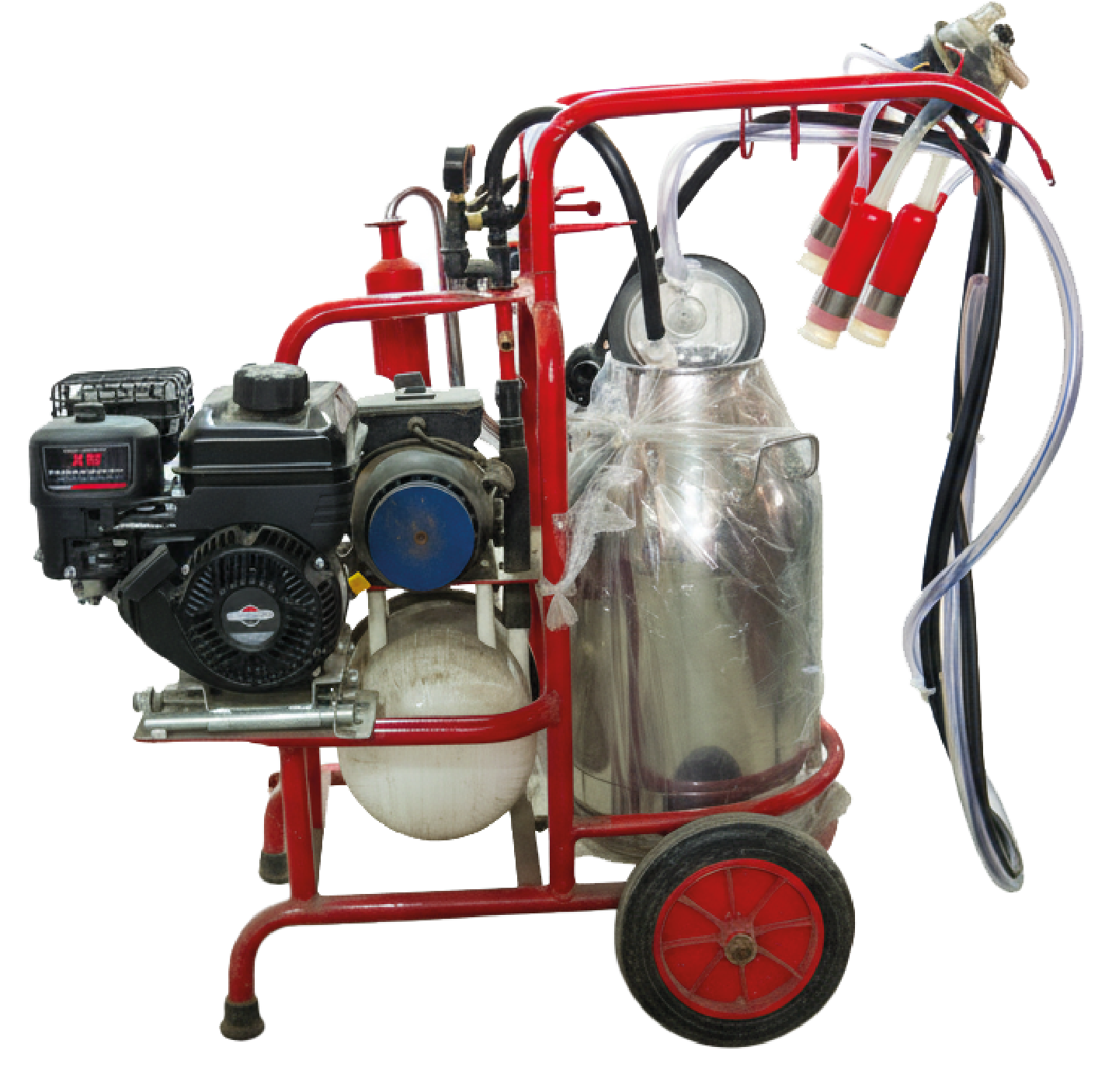 Maquina ordeñadora cap/200lt x min/motor briggsxr550/gas -330cc 1x40lt /110v 60hz