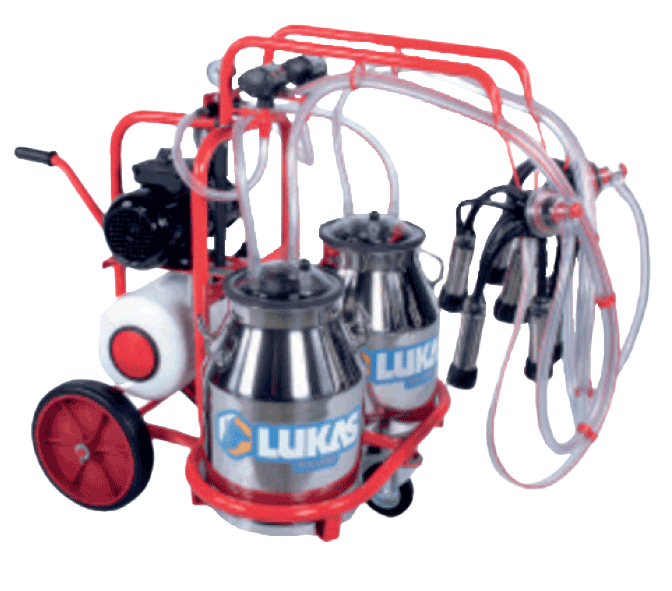 Maquina de ordeñar 60.8 2 grifos c/2 tanque-a/e