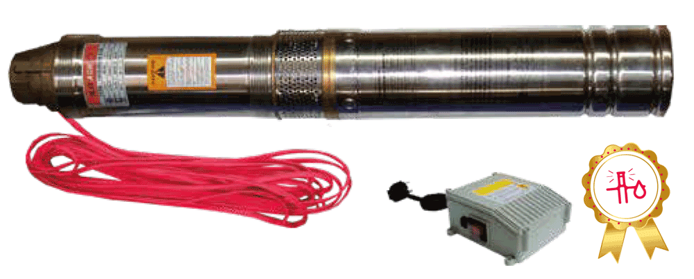 Bomba sumergible sal. 3" 10 hp monofasica 220v 60hz cap max. 53 m3/h incluye caja de control c/cable 25mts